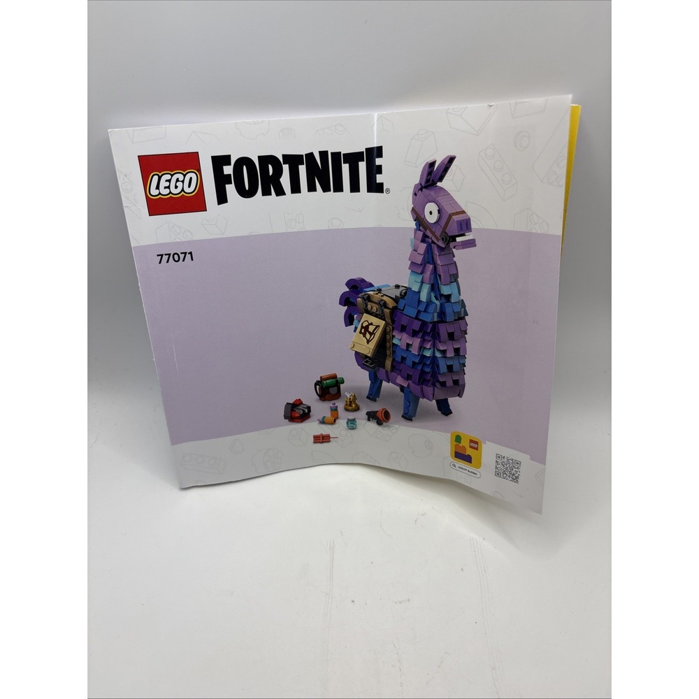 Lego Fortnite 77071 Supply Llama Instruction Manual‎ Only